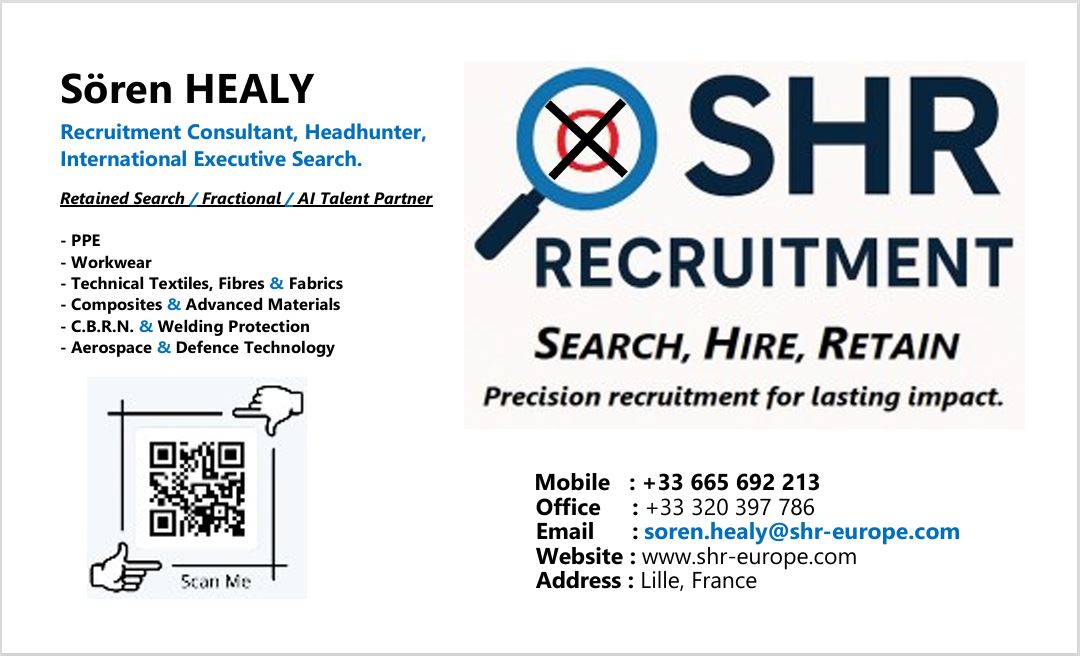 SHR Recruitment business card